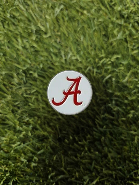Alabama Crimson Tide Ball Marker Color - White