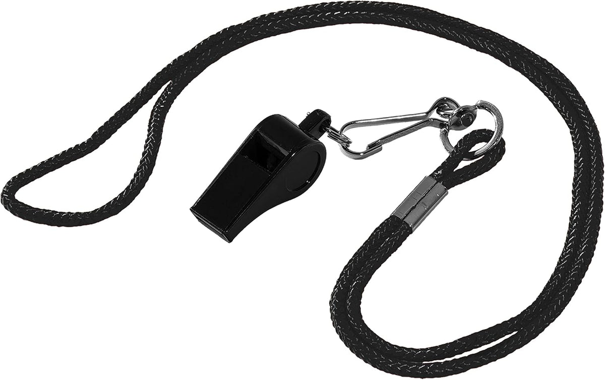 Franklin Sports Plastic Whistle + Lanyard