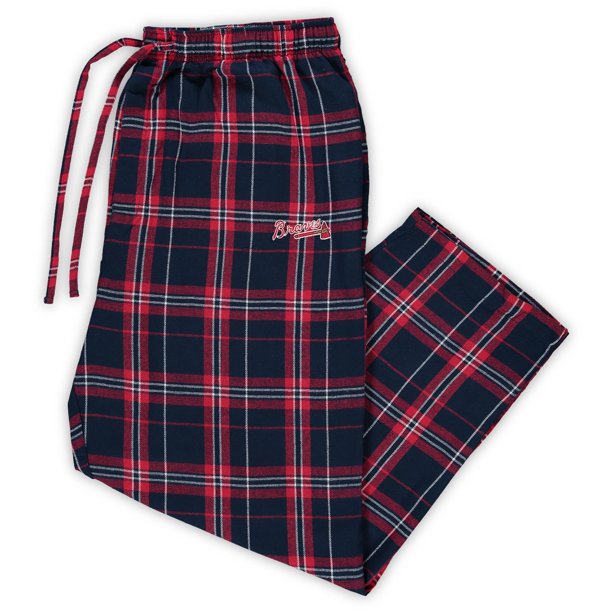 Atlanta Braves Navy Accolade Flannel Pants