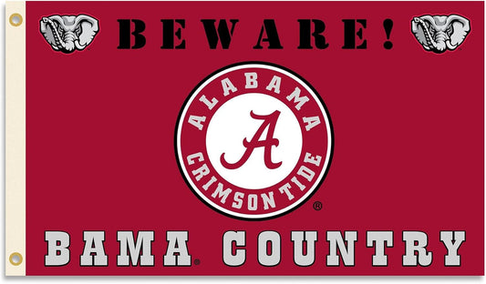 Alabama Crimson Tide 3' x 5 ' Flag - Beware ! Bama Country