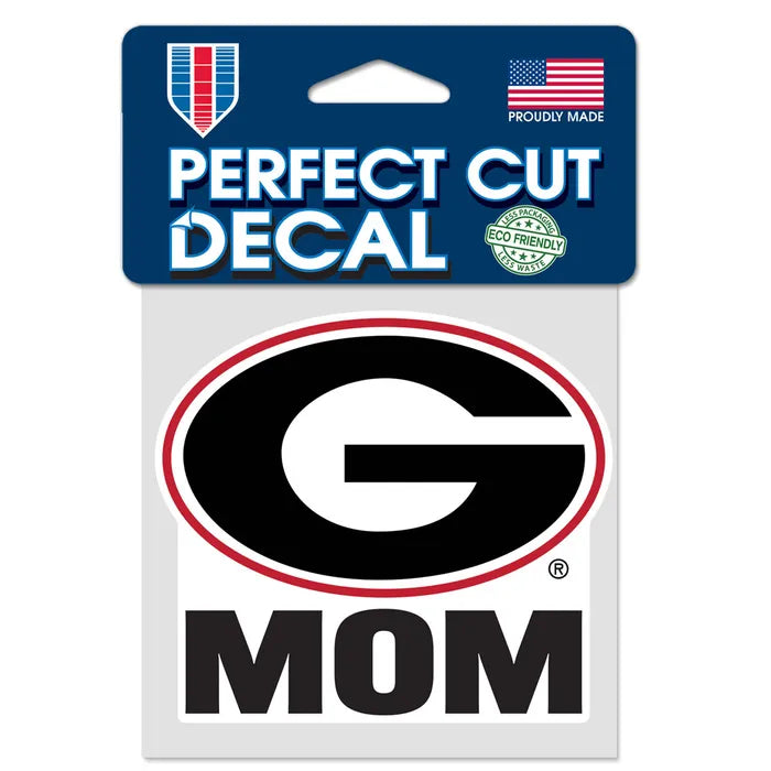 Georgia Bulldogs MOM Perfect Cut Color Decal 4" x 4"