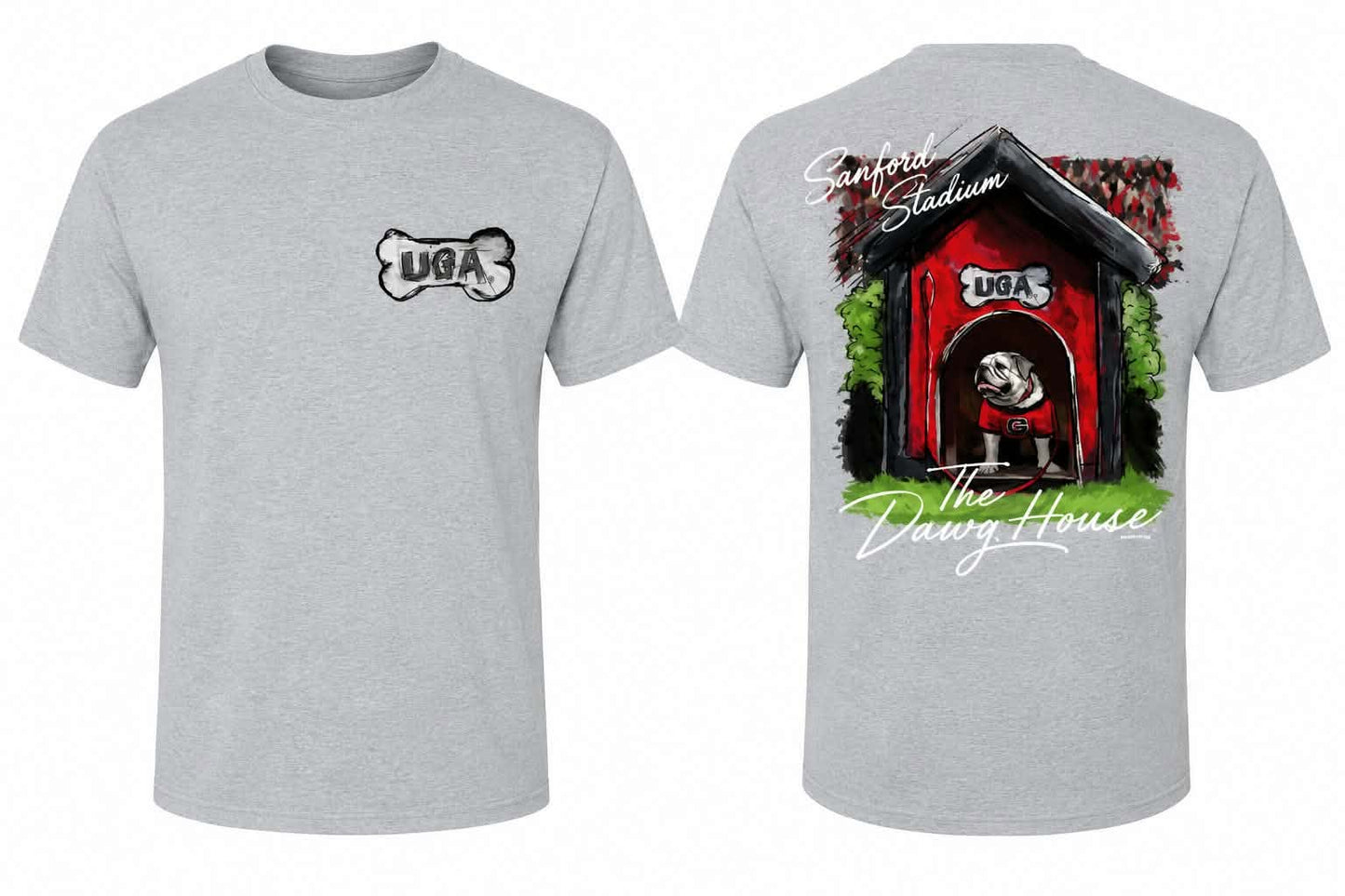 GEORGIA BULLDOGS - UGA DAWG HOUSE LIGHT STEEL T-SHIRT