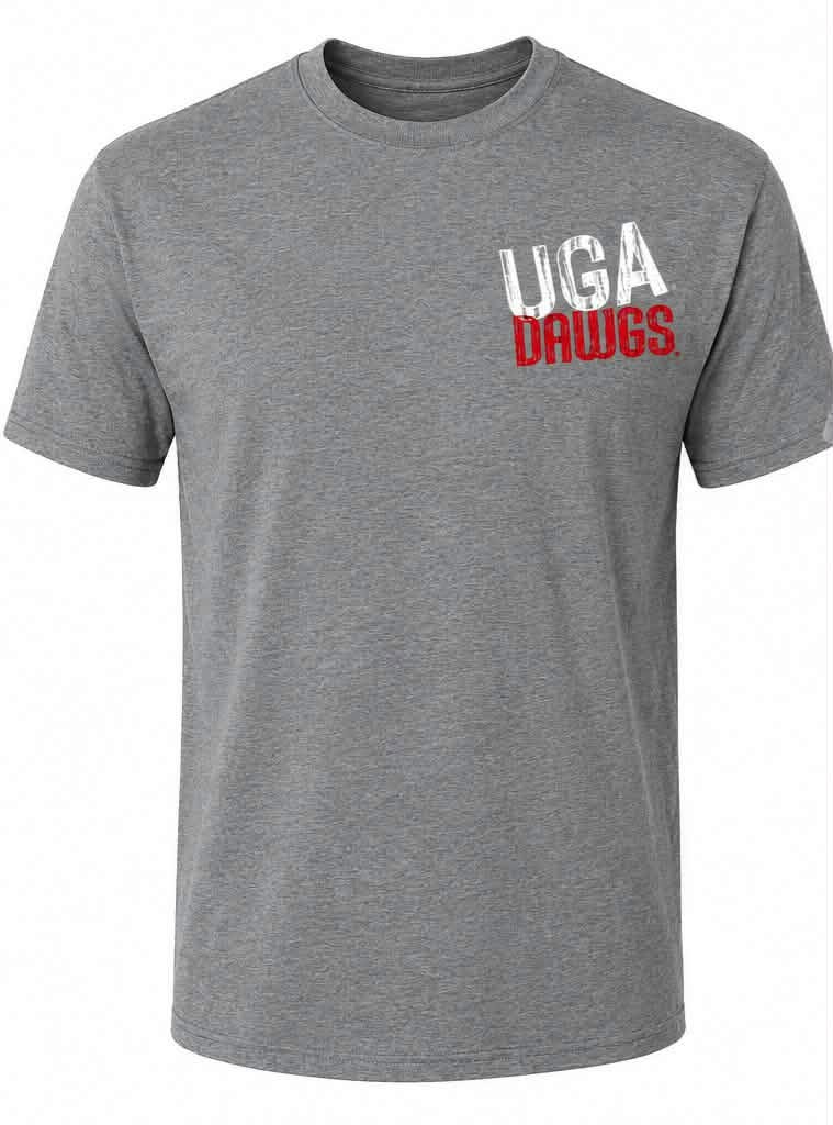 Georgia Bulldogs- UGA Painted Player Graphite Heather Shirt