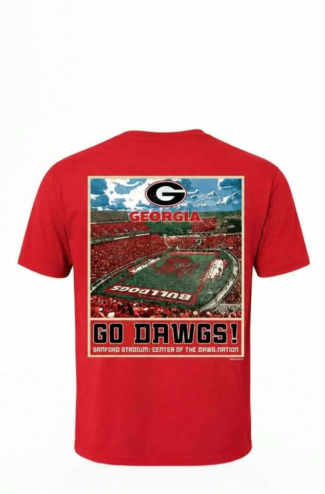 Georgia Bulldogs - UGA Stadium Poster Red Shirt