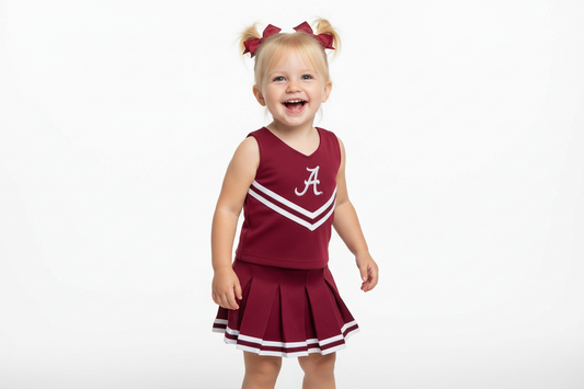 Alabama Crimson Tide Toddler  3-Piece Cheer Dress