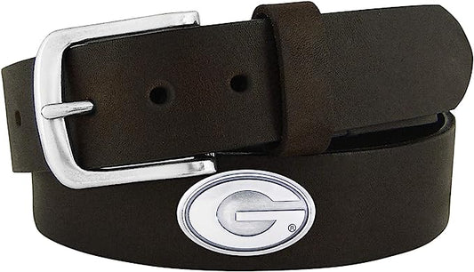 Georgia Bulldogs Leather Concho Belt