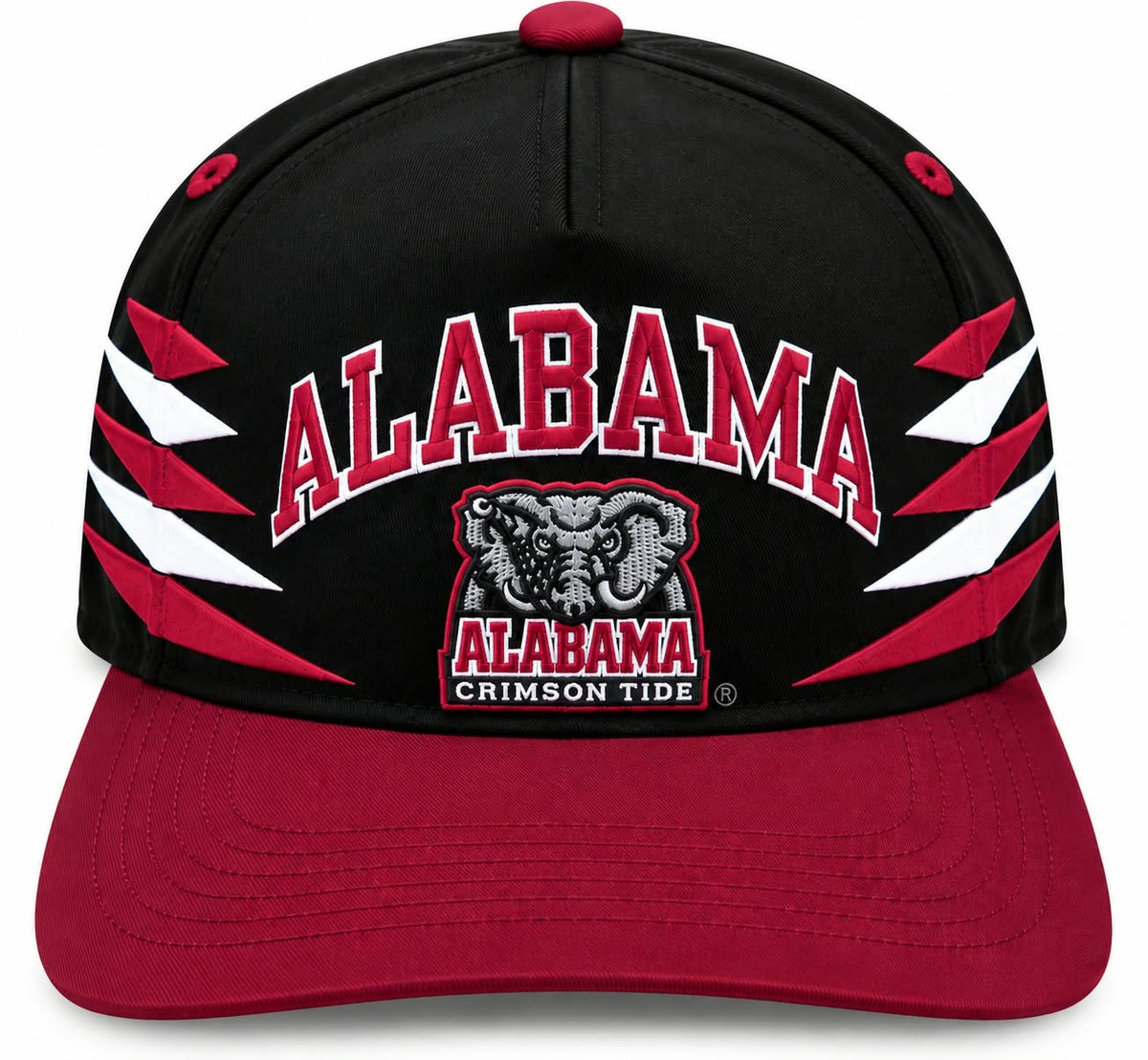 Alabama Crimson Tide -Black Diamond Cut Hitch Snapback Hat