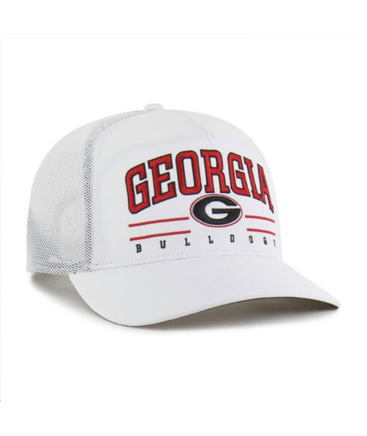 GEORGIA BULLDOGS WHITE BRRR ROSCOE MESH 47 HITCH HAT