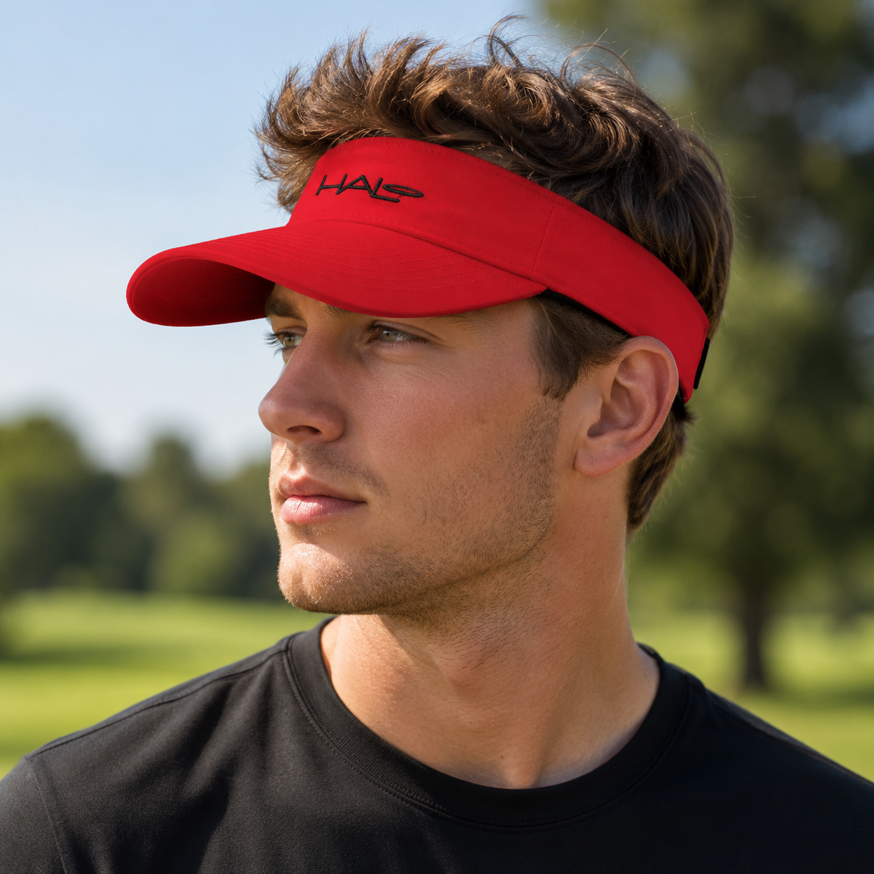Halo Sport Visor - Red Black