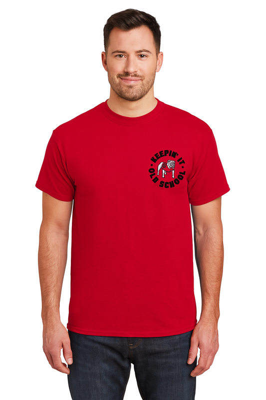Georgia Bulldogs -  Mixed Tapes Short Sleeve Red T-Shirt