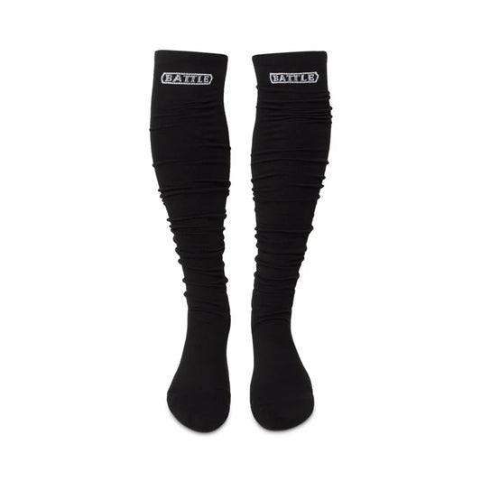 Battle Long Football  Socks - Black