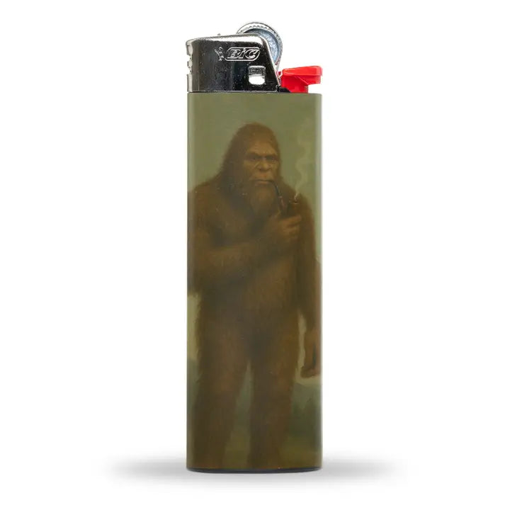 Bigfoot Smoking A Pipe Lighter - J&W Sports Apparel