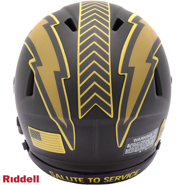 Los Angeles Chargers Helmet Riddell Replica Mini Speed Style Salute To Service 2025