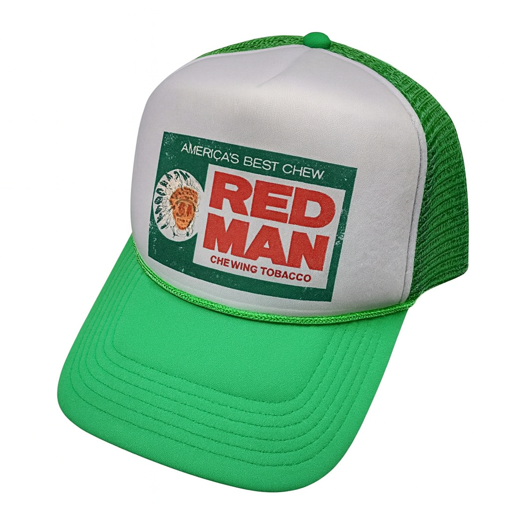 Red Man Chewing Tobacco- Vintage Retro Trucker Hat Cap