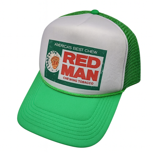 Red Man Chewing Tobacco- Vintage Retro Trucker Hat Cap