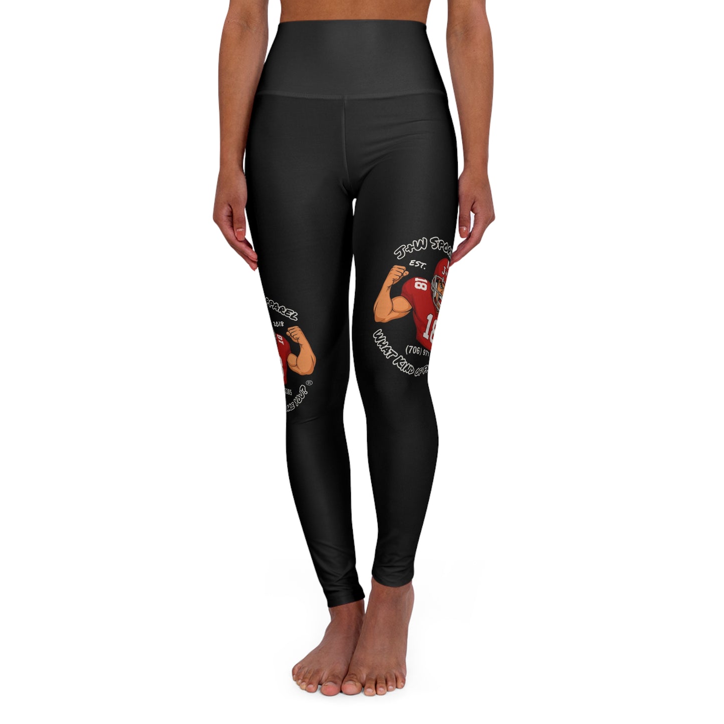 High Waisted Yoga Leggings (AOP)