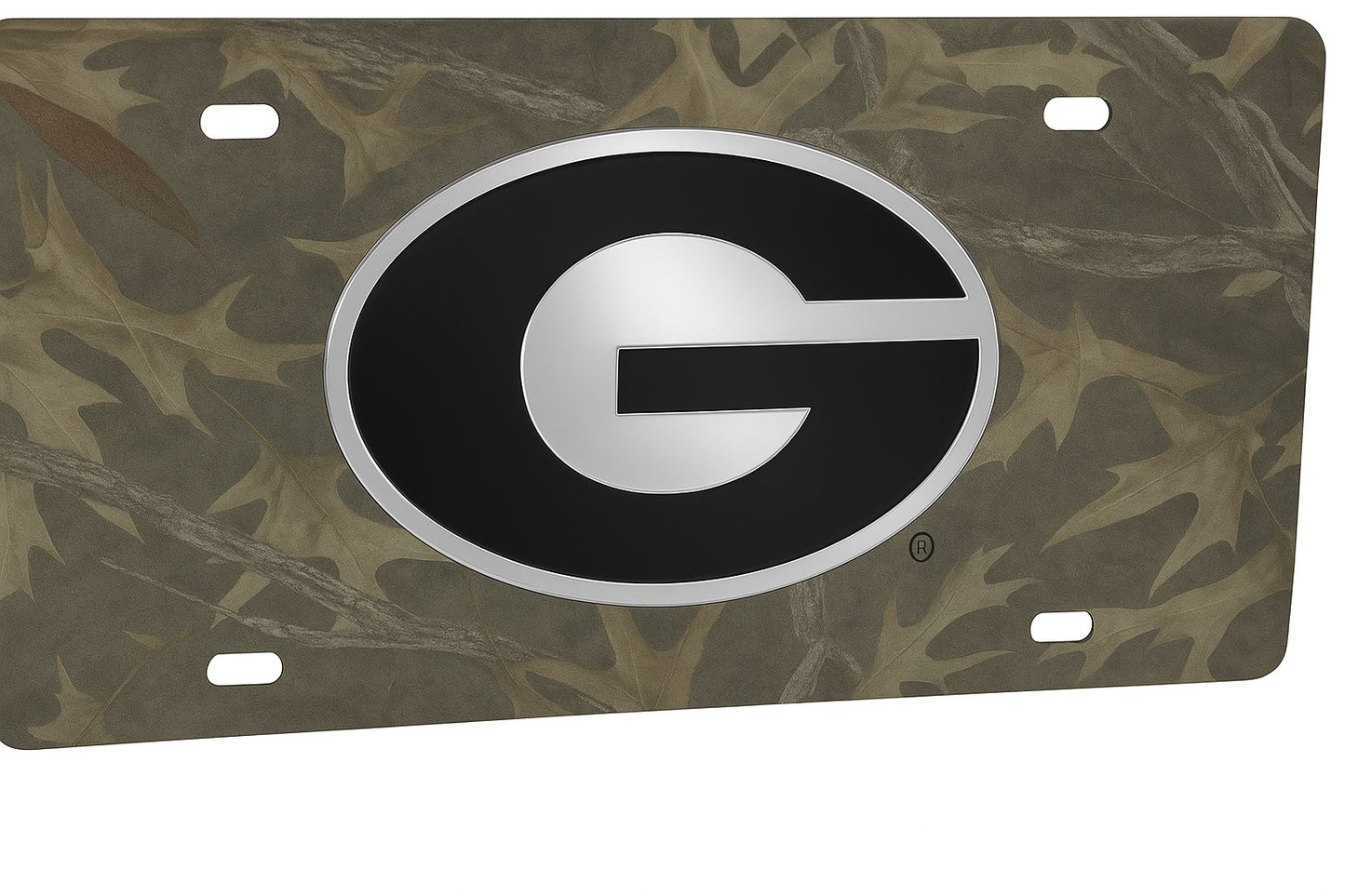 GEORGIA BULLDOGS GEORGIA  REALTREE  SPECIALTY ACRYLIC LICENSE PLATE