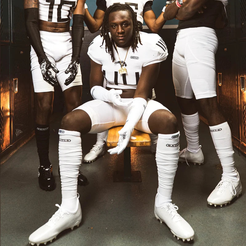 Battle Long Football  Socks - Black