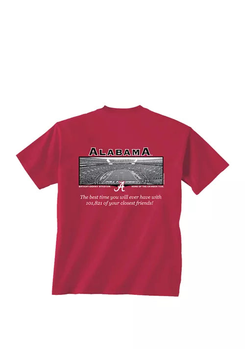 Alabama Crimson Tide Friends Stadium T-Shirt