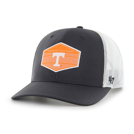Tennessee Volunteers Black Burgess Trucker Adjustable Hat