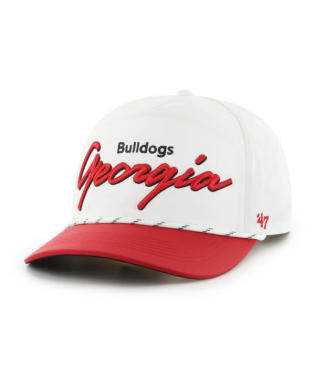 Georgia Bulldogs White Downburst Hitch Rope Adjustable Hat - J&W Sports Apparel