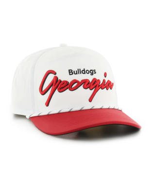 Georgia Bulldogs White Downburst Hitch Rope Adjustable Hat - J&W Sports Apparel