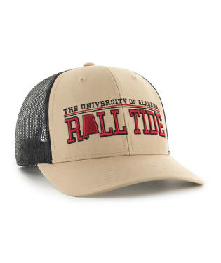 ALABAMA CRIMSON TIDE KHAKI NCAA LOCAL STATEMENT 47TRUCKER