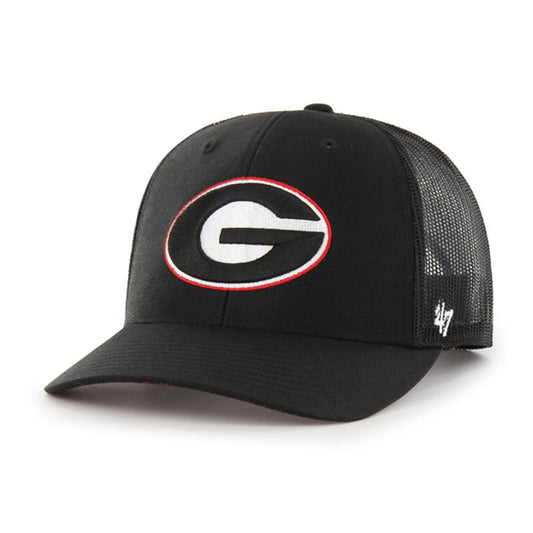 GEORGIA BULLDOGS BLACK NCAA LOCAL PRINT 47 TRUCKER