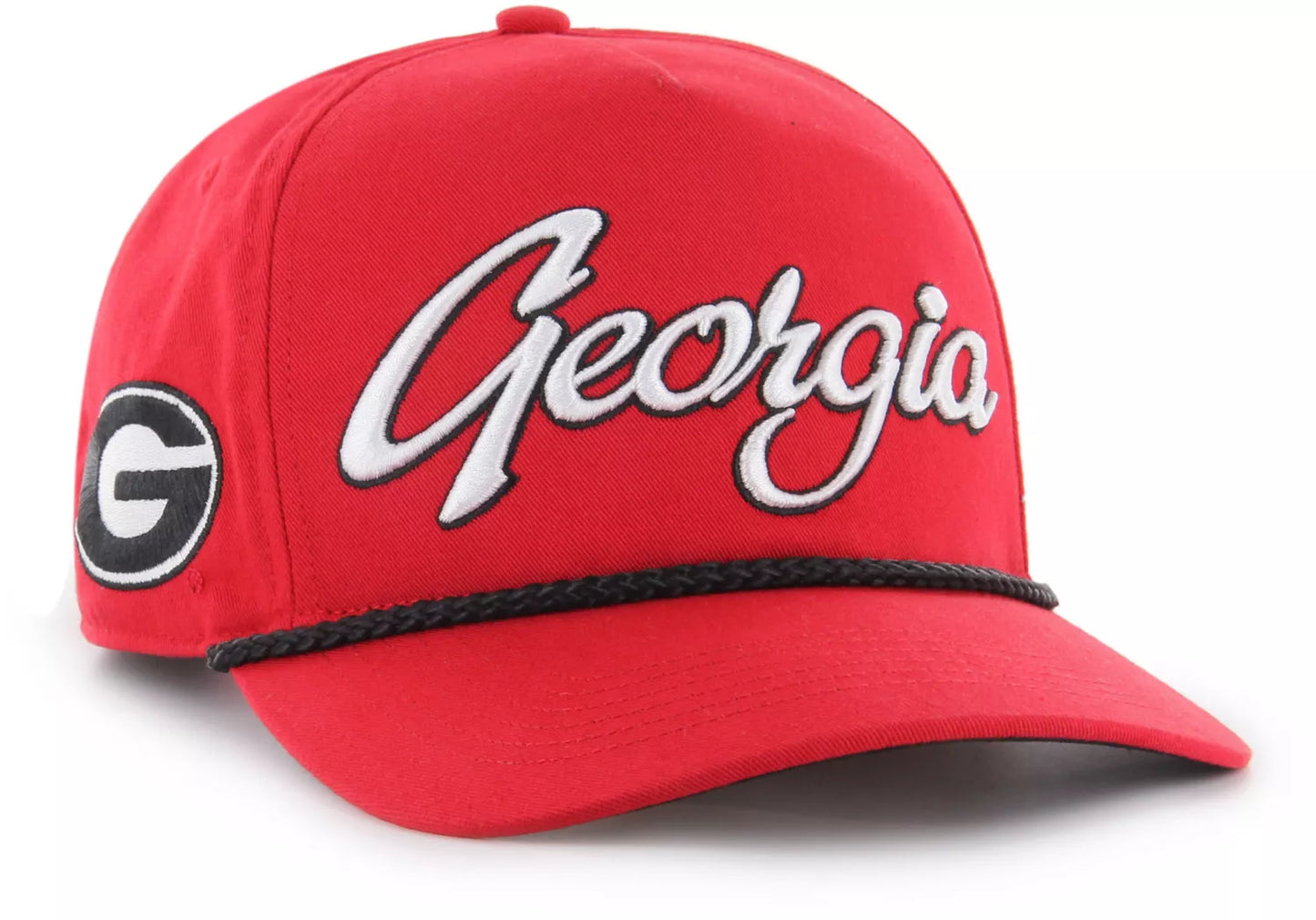 Georgia Bulldogs Red Overhand Script Hitch Adjustable Hat
