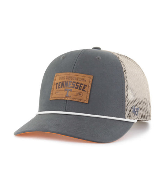 TENNESSEE VOLUNTEERS CHARCOAL TRUNDLE ROPE 47 TRUCKER - J&W Sports Apparel