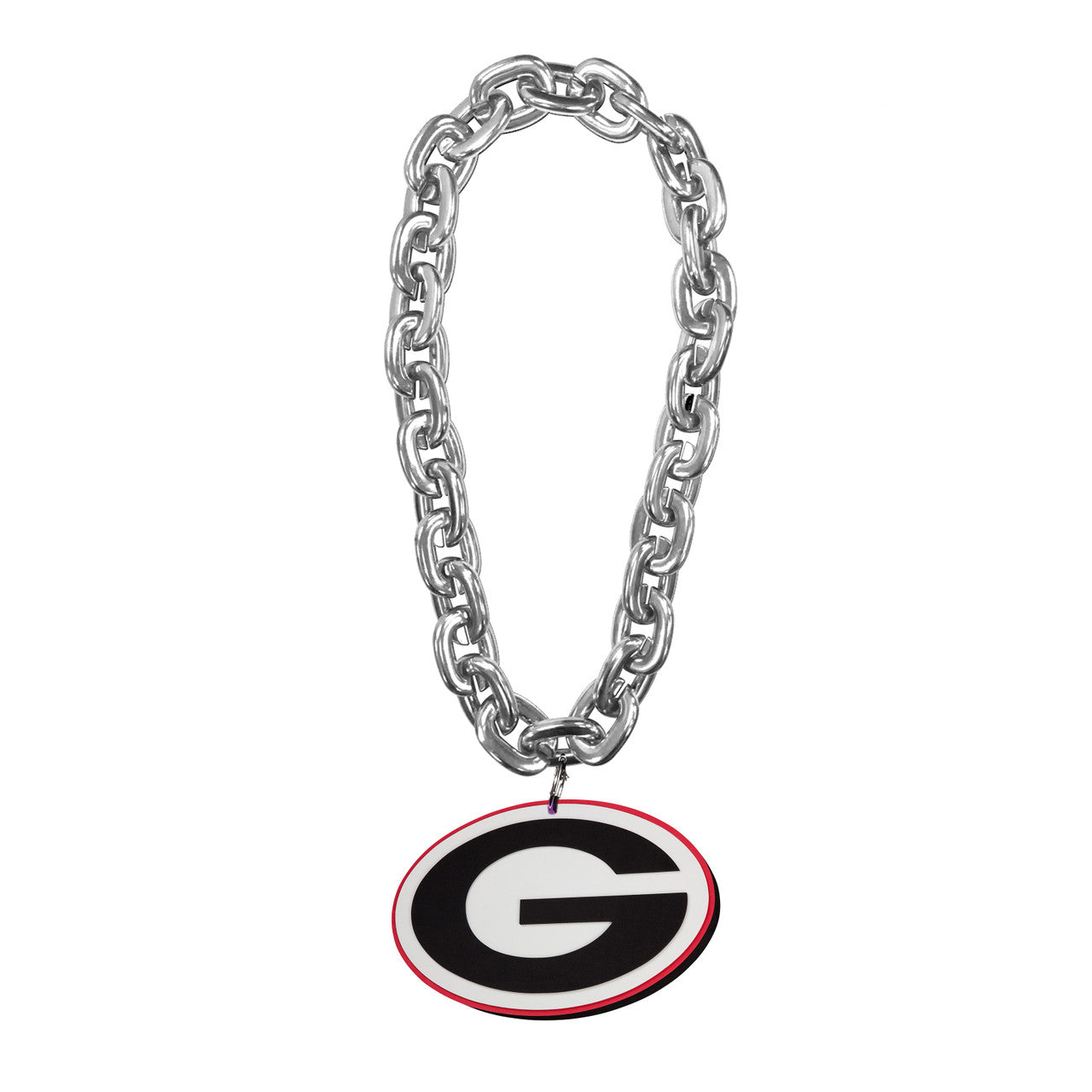 Georgia Bulldogs Touchdown Fan Chain 10 Inch 3D Foam Necklace