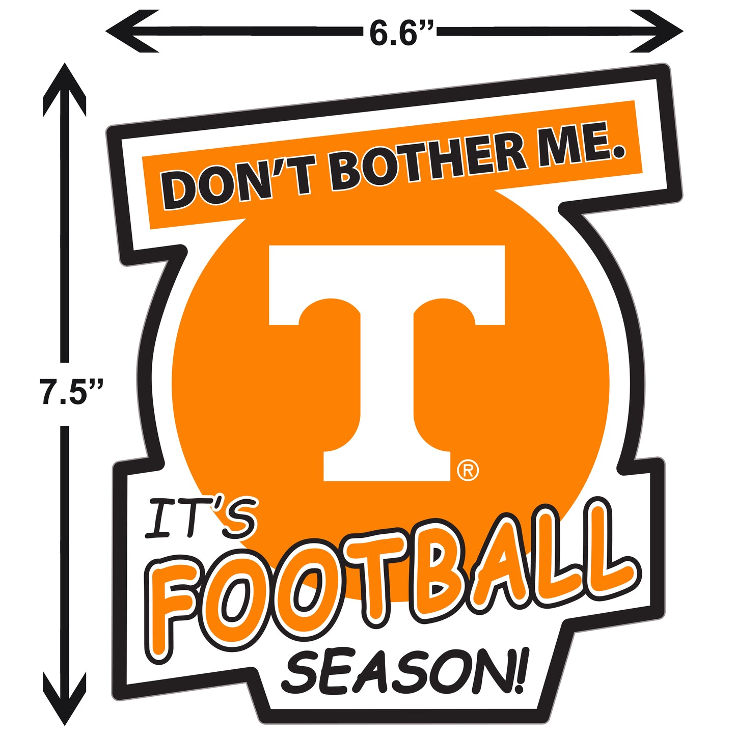 Tennessee Volunteers Don't Bother Me Auto Decal