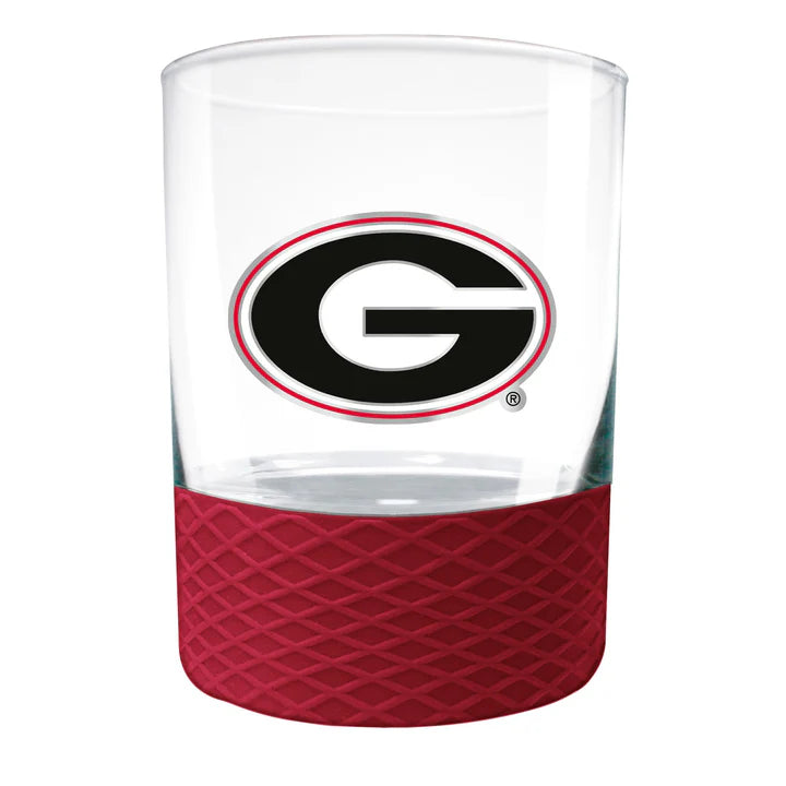 Georgia Bulldogs 14 oz. COMMISSIONER Rocks Glass - J&W Sports Apparel