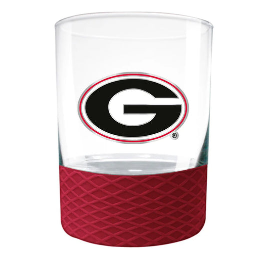 Georgia Bulldogs 14 oz. COMMISSIONER Rocks Glass - J&W Sports Apparel