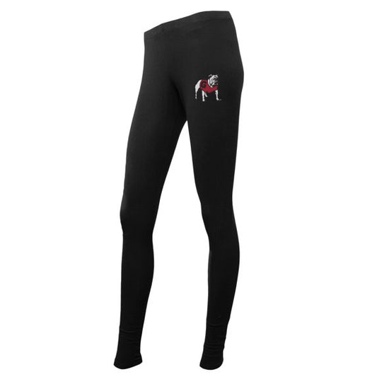 Georgia Bulldog Thigh Logo Ladies Knit Leggings