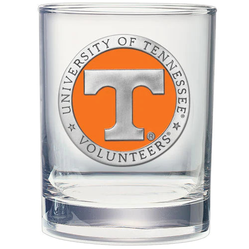 UNIVERSITY OF TENNESSEE DOUBLE OLD FASHIONED GLASS