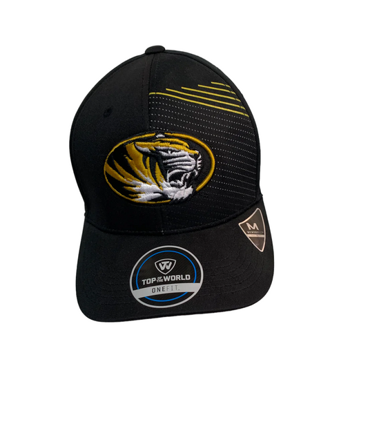 Missouri Tigers Top of the World Hat  Flex Fitted