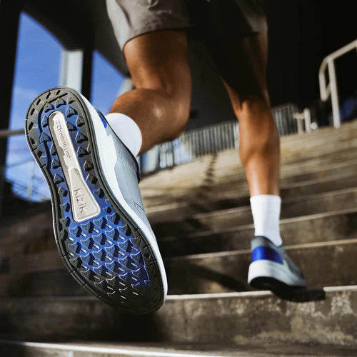 KIZIK SHOES - Men's Freedom Run Alloy/Blue