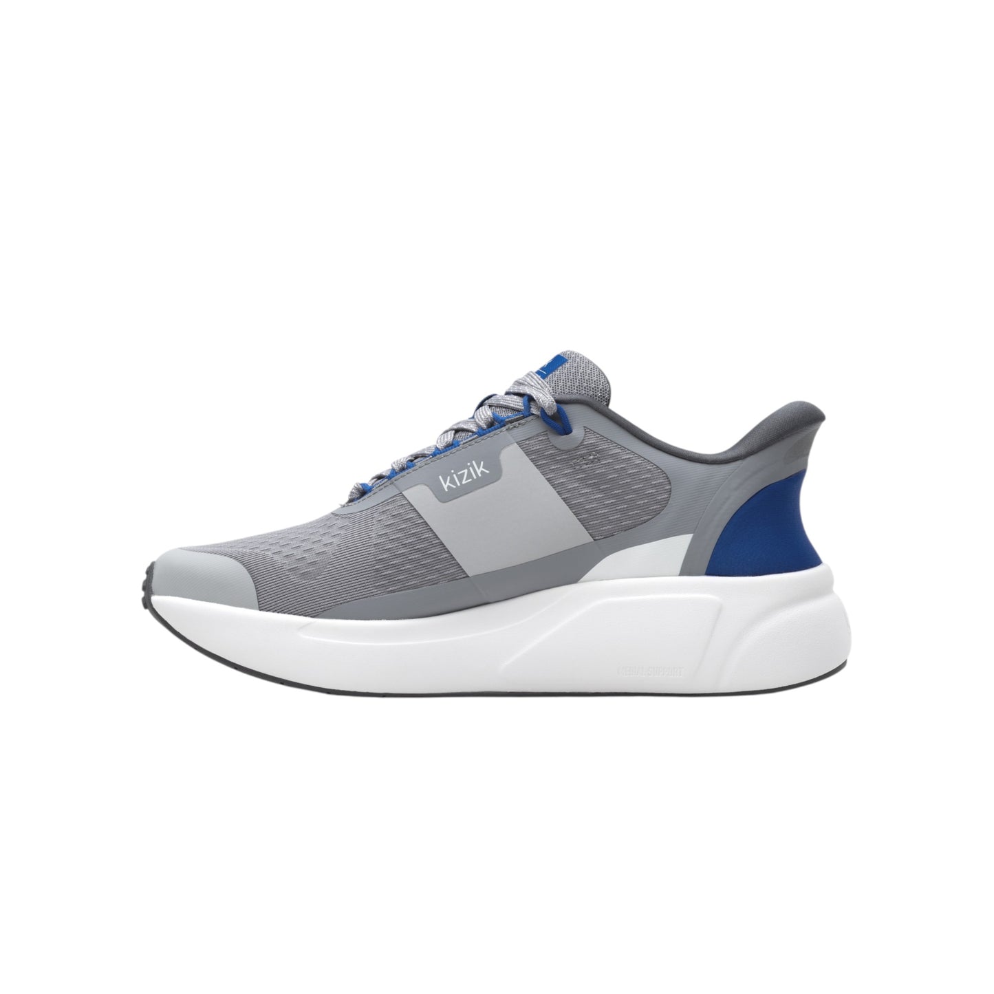 KIZIK SHOES - Men's Freedom Run Alloy/Blue