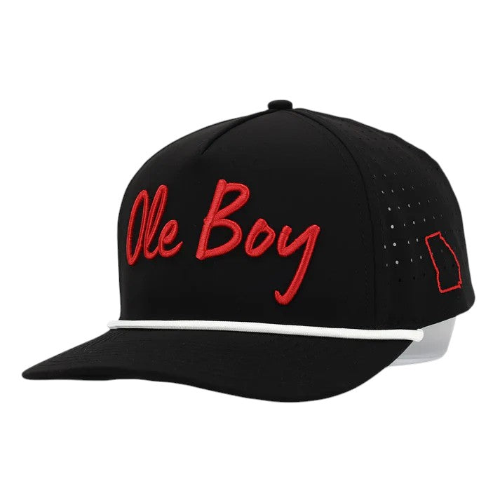 OLE BOY Georgia Game Day Performance Golf Hat - Black