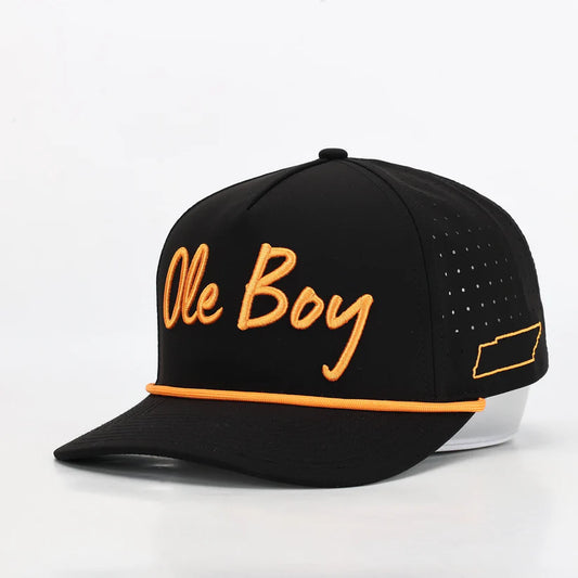 OLE BOY Tennessee Game Day Performance Golf Hat - Black