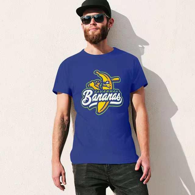 Savannah Banana Baseball Logo Tee Unisex Jersey Shirt | Royal Blue - J&W Sports Apparel