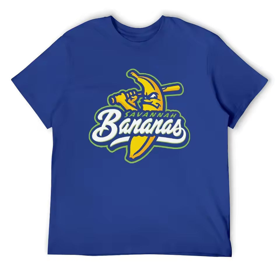 Savannah Banana Baseball Logo Tee Unisex Jersey Shirt | Royal Blue - J&W Sports Apparel