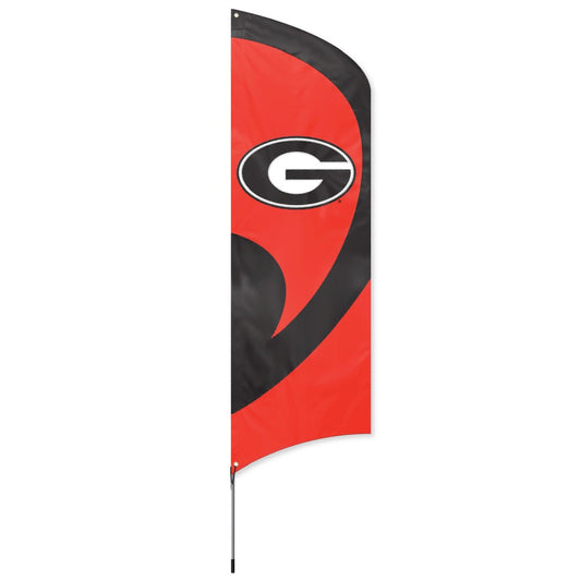 Georgia Tall Team Flag Kit with Pole