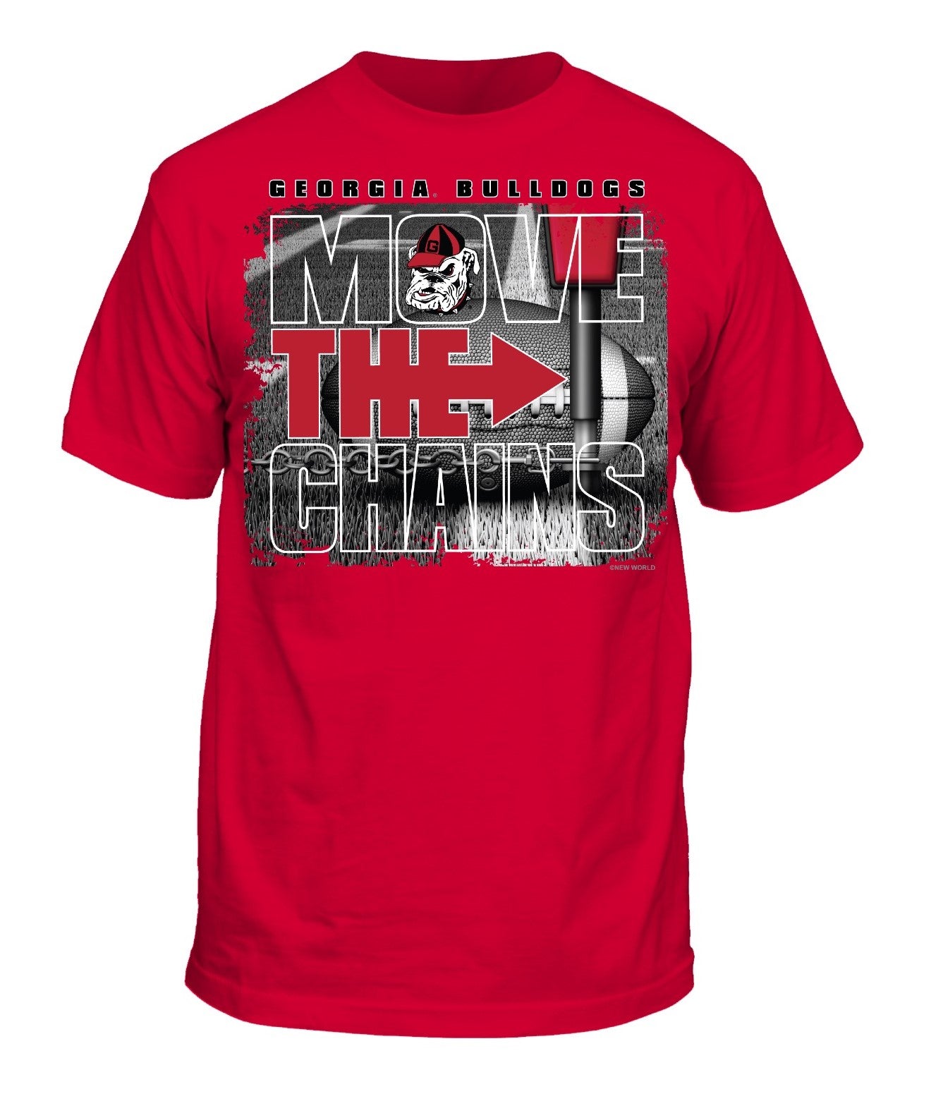 GEORGIA BULLDOGS - UGA  MOVE  CHAINS YOUTH  T- SHIRT