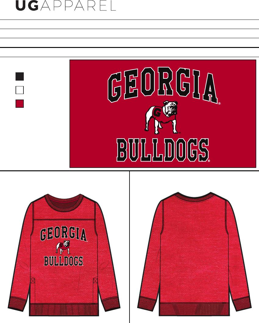 UG Apparel Georgia Bulldogs Back to Basics Tunic