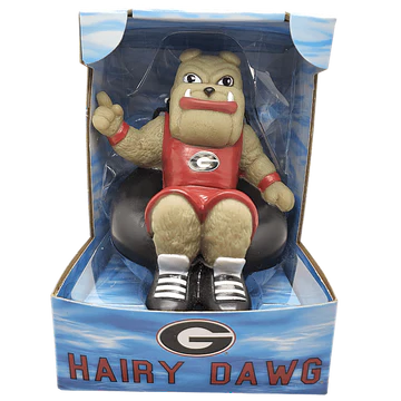 University of Georgia - Bulldogs - Hairy Dawg - Premium Bath Toy Collectible