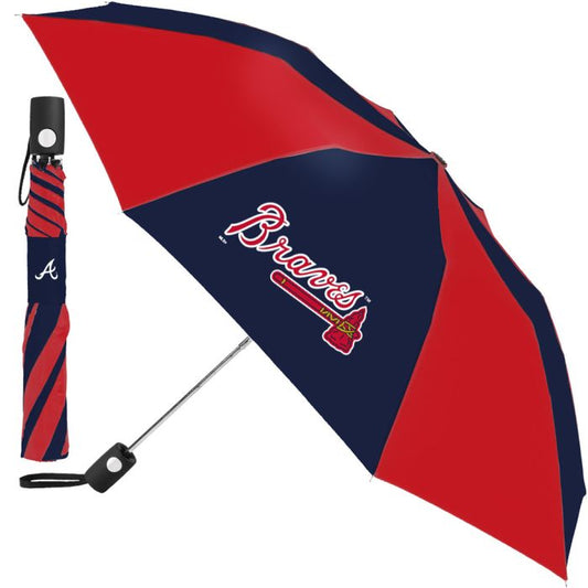 ATLANTA BRAVES AUTO FOLDING UMBRELLA