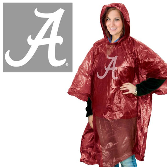 ALABAMA CRIMSON TIDE RAIN PONCHO