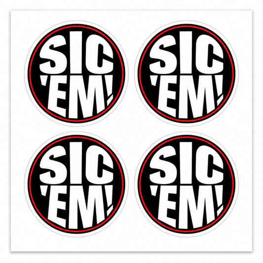 Sic'em 4 pack decals
